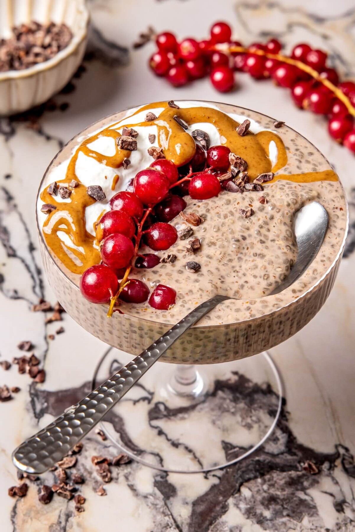 High Protein Chocolate Chia Pudding - Olivia Adriance