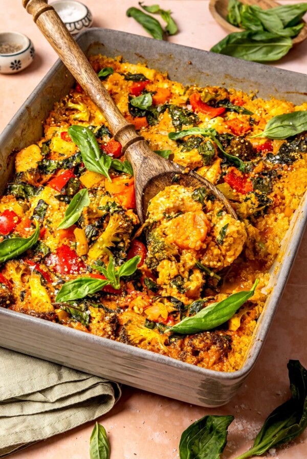 Oven Baked Chicken Curry with Quinoa - Olivia Adriance