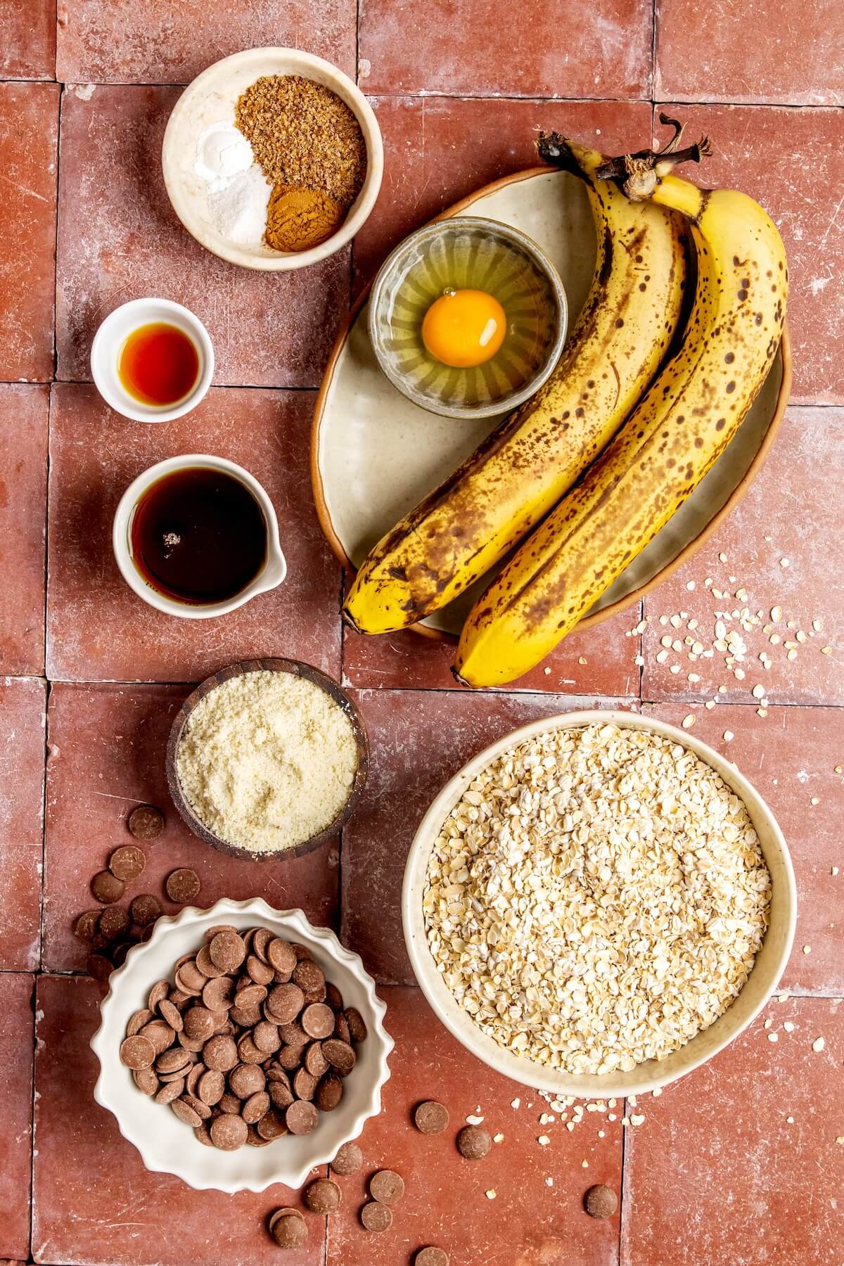 Ingredients Gluten-Free Banana Oat Cookies - Olivia Adriance