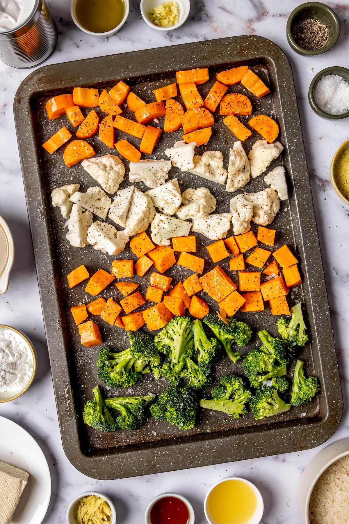How to Make Creamy Coconut Rice Bowls with Roasted Veggies Step 1 - Olivia Adriance