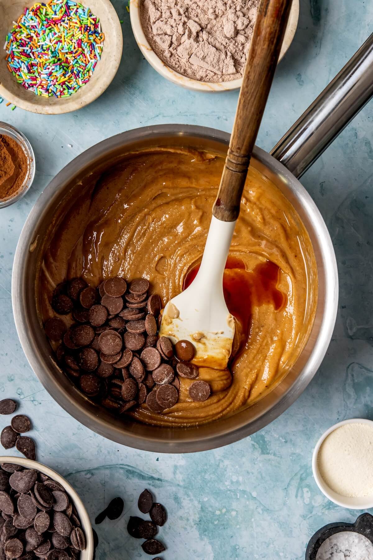 How to Make Protein Cosmic Brownie Cookie Dough Bark Step 2 - Olivia Adriance