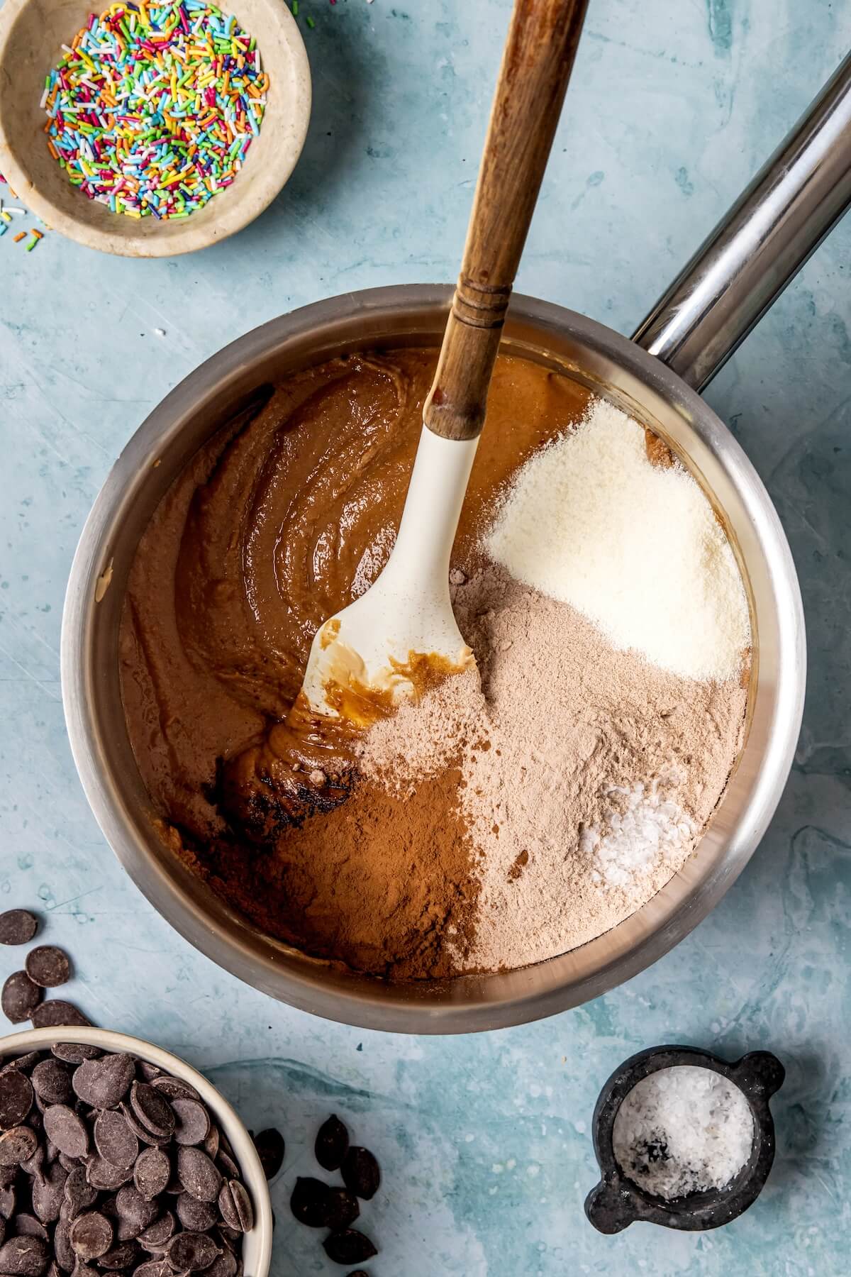 How to Make Protein Cosmic Brownie Cookie Dough Bark Step 3 - Olivia Adriance
