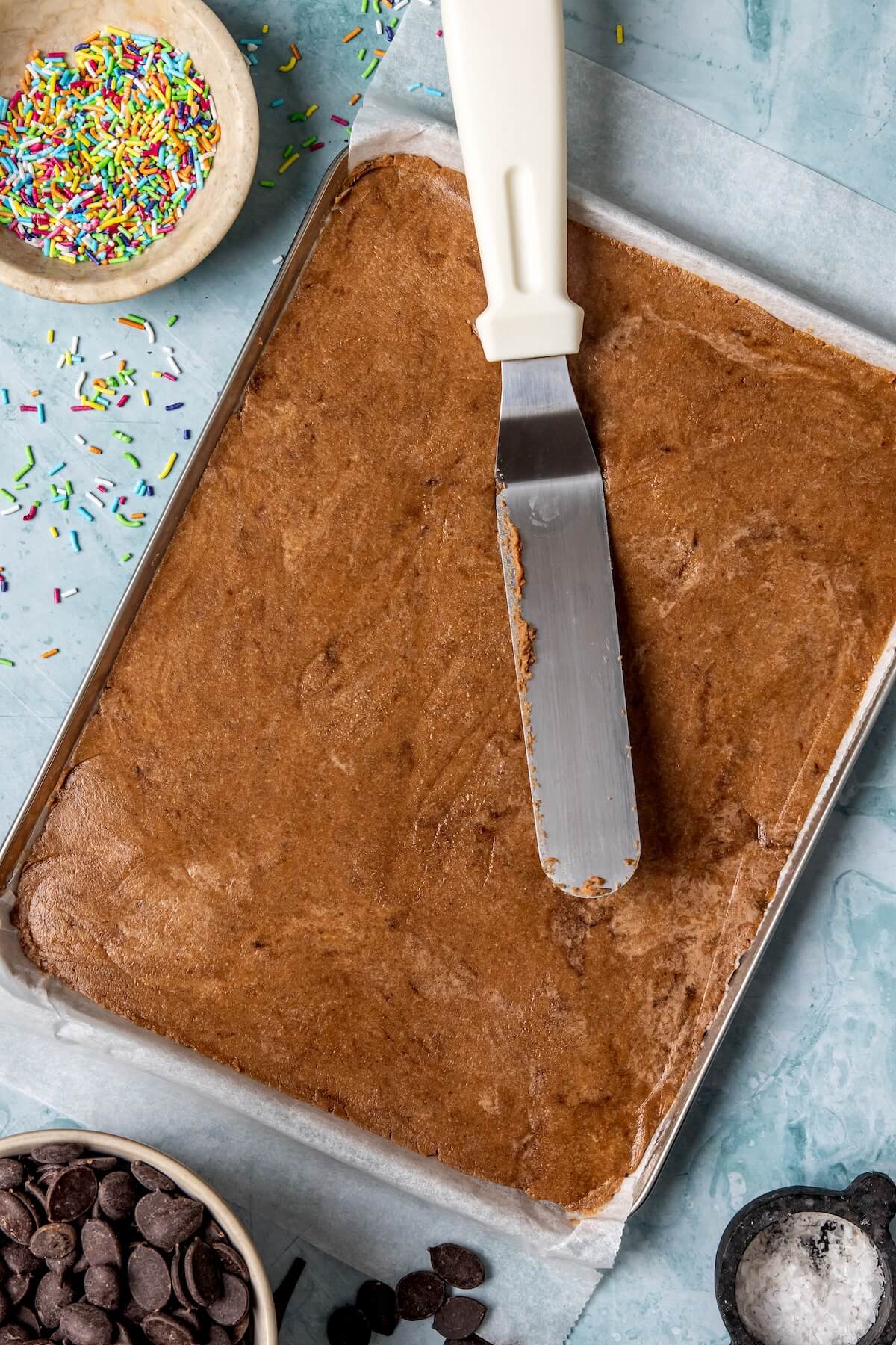 How to Make Protein Cosmic Brownie Cookie Dough Bark Step 4 - Olivia Adriance