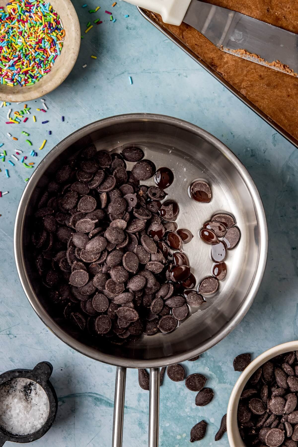 How to Make Protein Cosmic Brownie Cookie Dough Bark Step 5 - Olivia Adriance