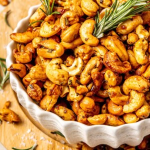 Spiced Rosemary Roasted Cashews - Olivia Adriance