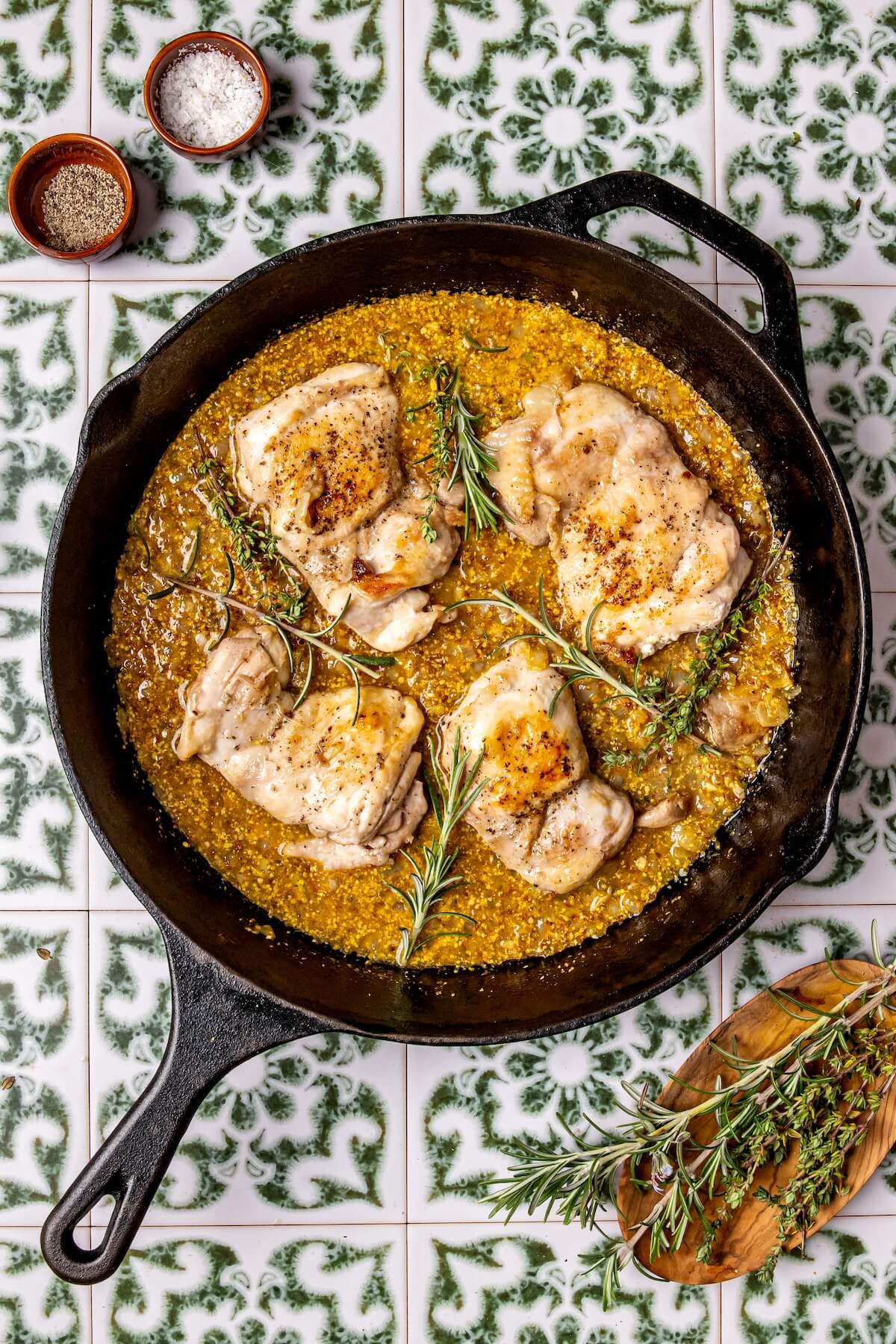 How to Make Skillet Herb and Dijon Chicken Step 6 - Olivia Adriance