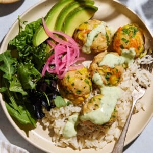 Baked Chicken and Veggie Meatballs 2 - Olivia Adriance
