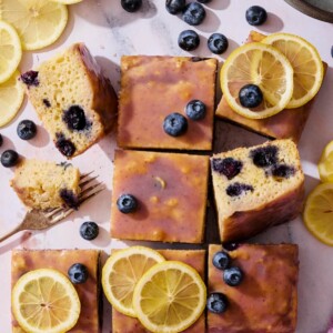 Glazed Blueberry Lemon Cake 2 - Olivia Adriance