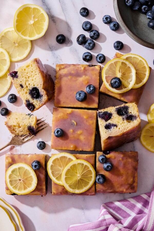 Glazed Blueberry Lemon Cake 2 - Olivia Adriance