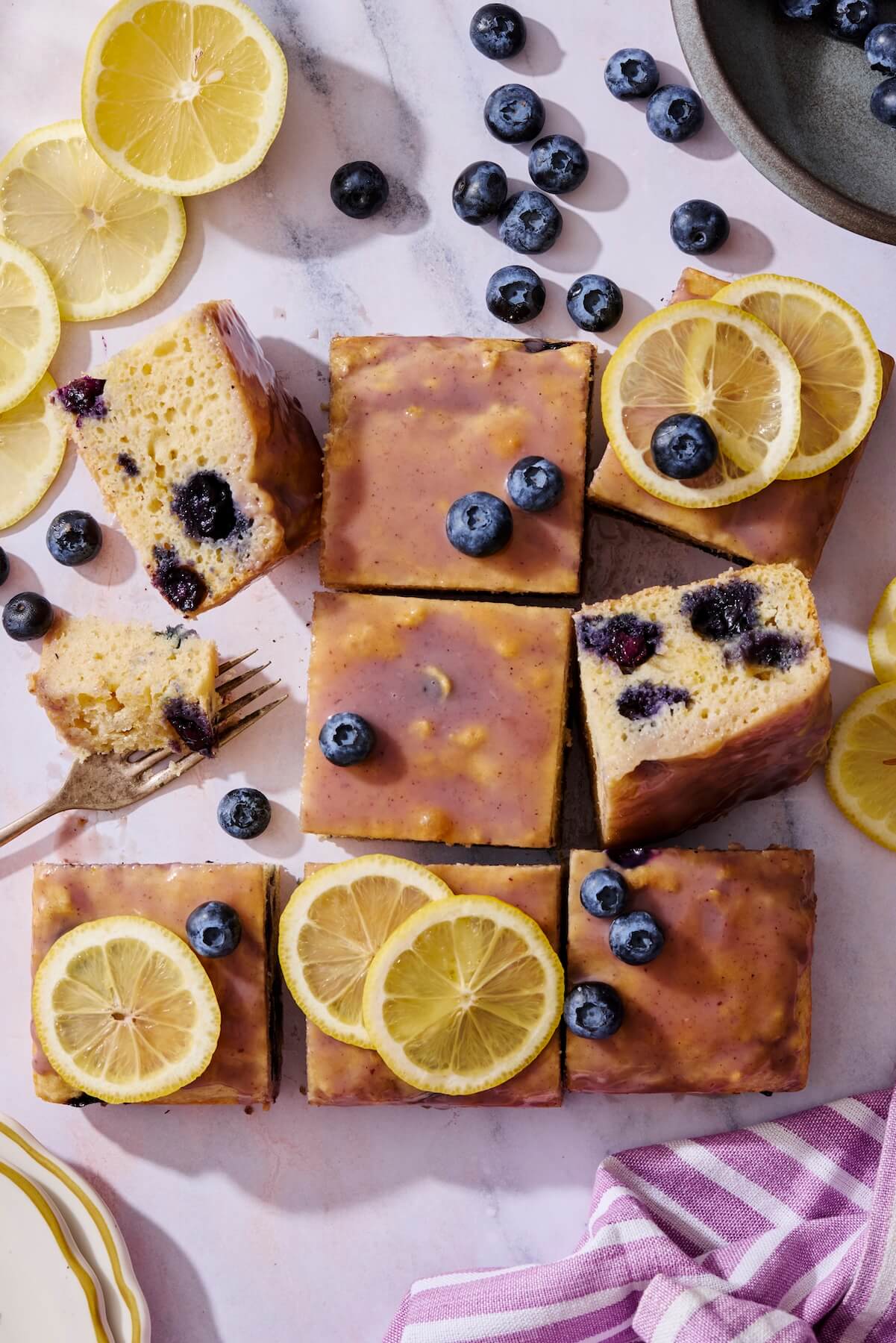 Glazed Blueberry Lemon Cake 5 - Olivia Adriance