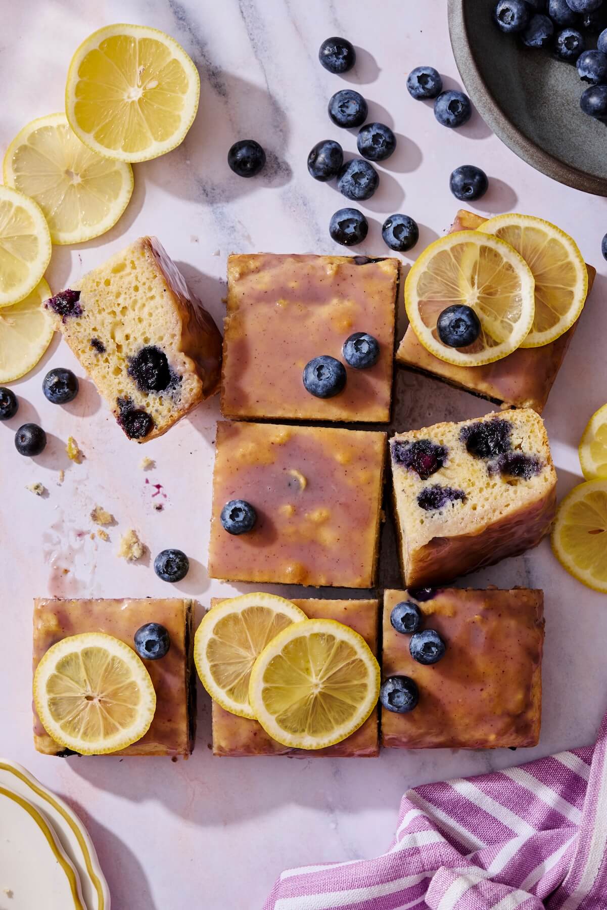 Glazed Blueberry Lemon Cake 3 - Olivia Adriance
