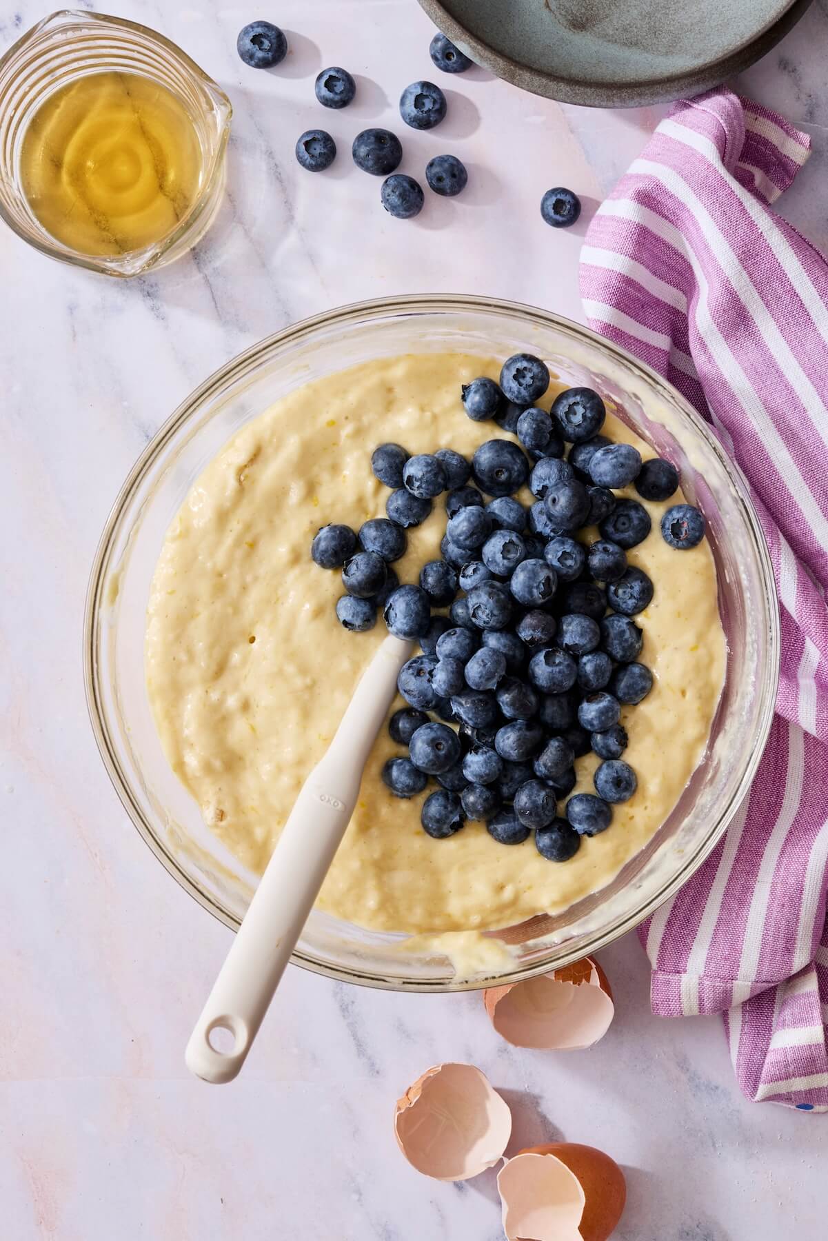 How to Make Glazed Blueberry Lemon Cake Step 3 - Olivia Adriance