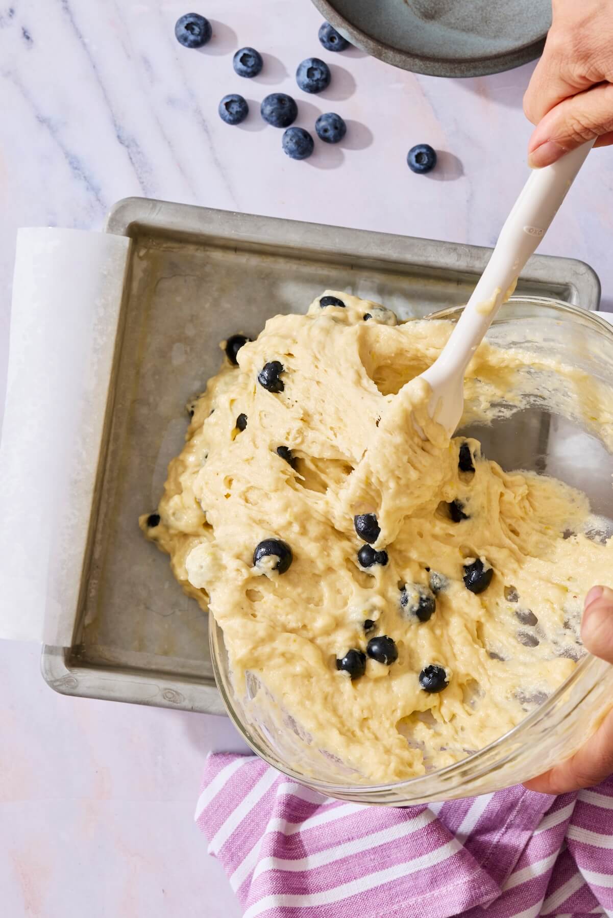 How to Make Glazed Blueberry Lemon Cake Step 4 - Olivia Adriance