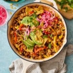Ground Chicken Fajita Skillet 2 - Olivia Adriance