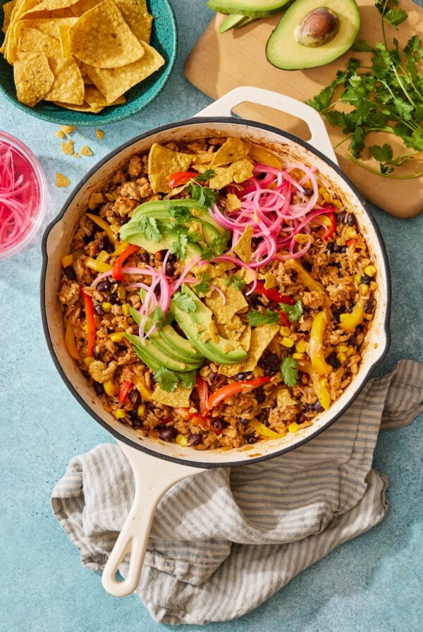 Ground Chicken Fajita Skillet 2 - Olivia Adriance