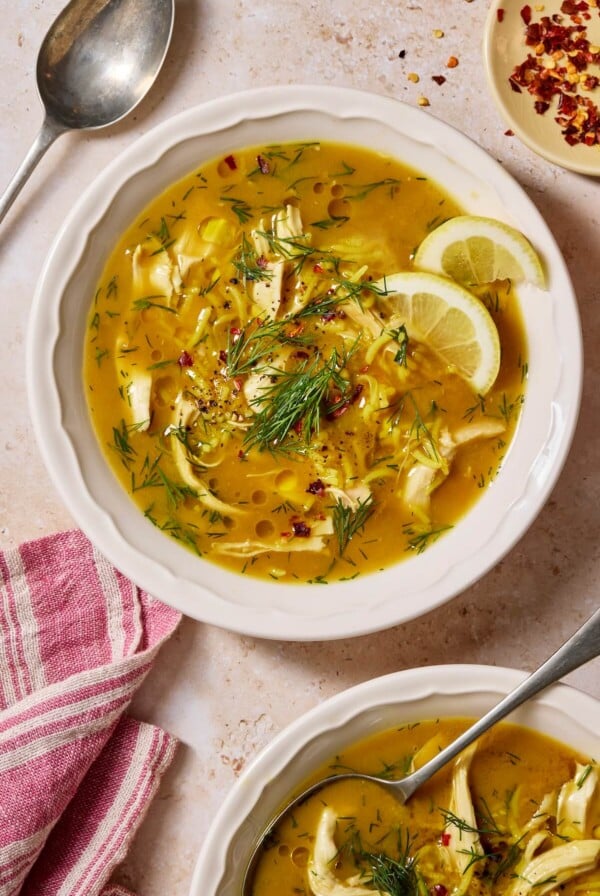 Lemon Dilly Chicken Soup - Olivia Adriance