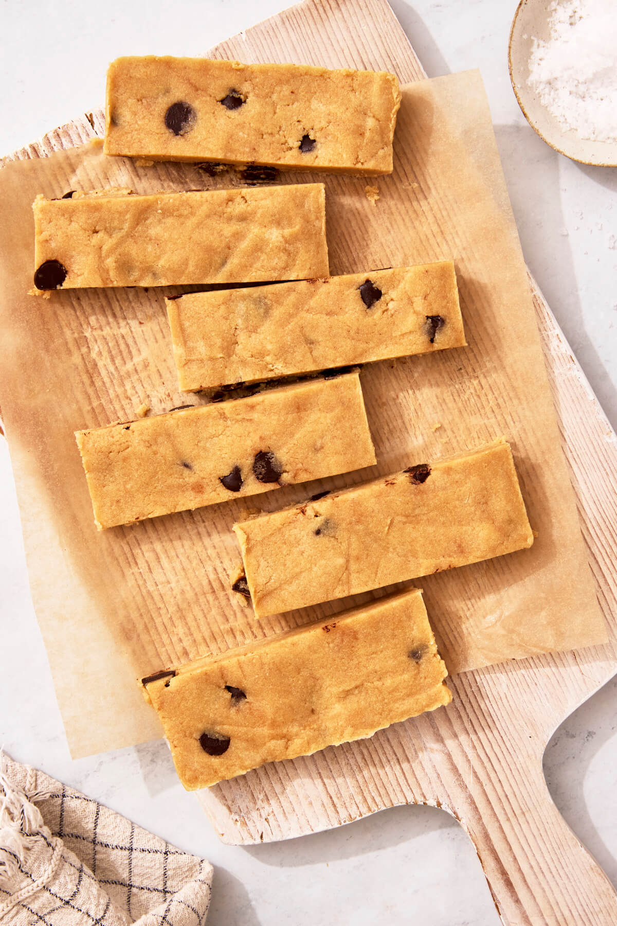 Chocolate Chip Cookie Dough Protein Bars - Olivia Adriance
