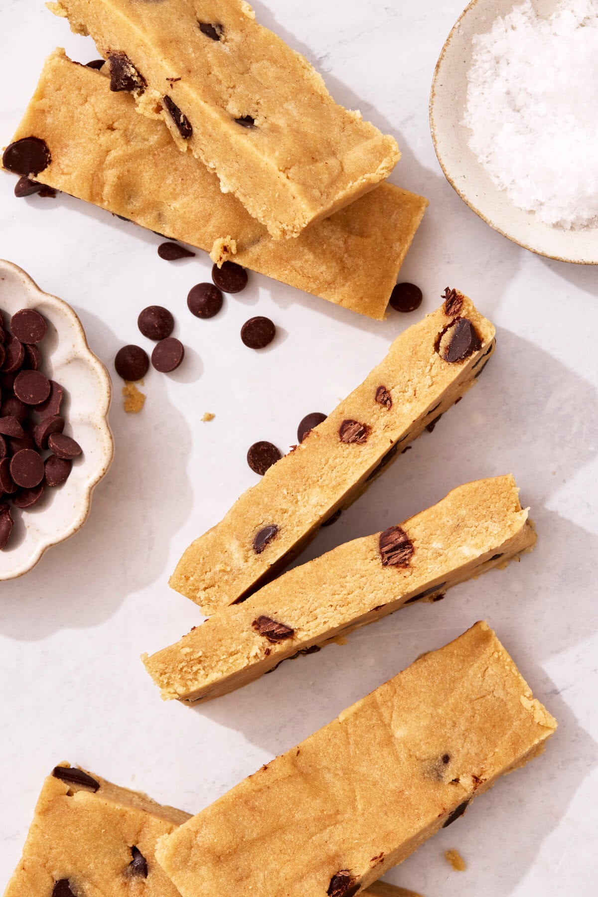 Chocolate Chip Cookie Dough Protein Bars - Olivia Adriance