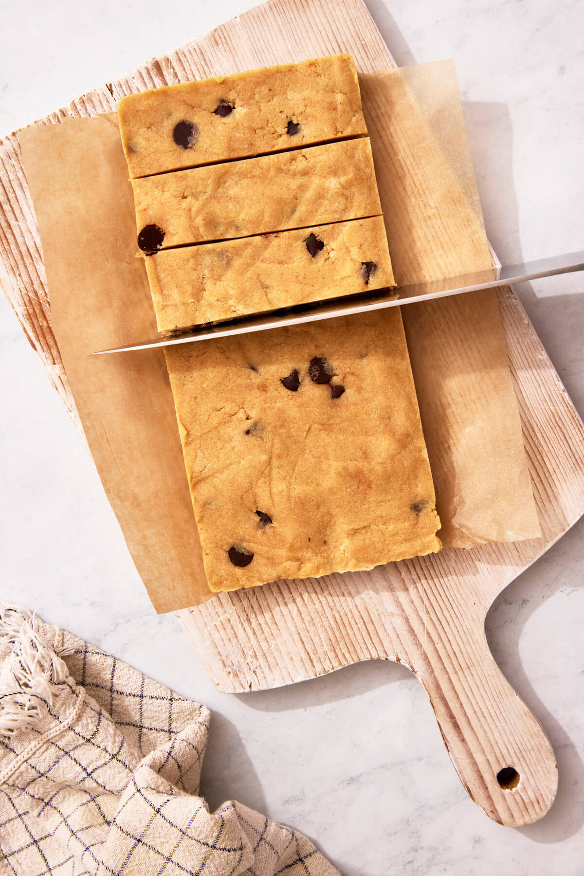 How to Make Chocolate Chip Cookie Dough Protein Bars Step 4