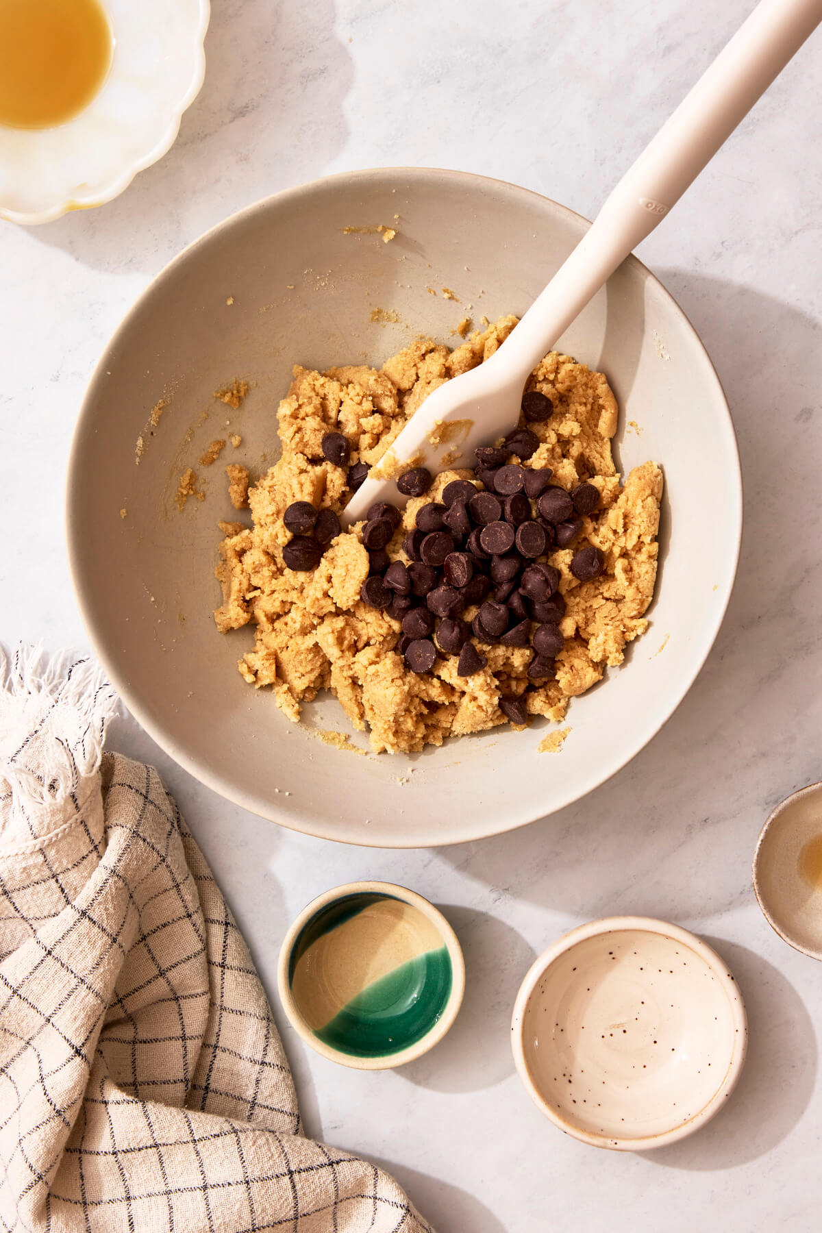How to Make Chocolate Chip Cookie Dough Protein Bars Step 2