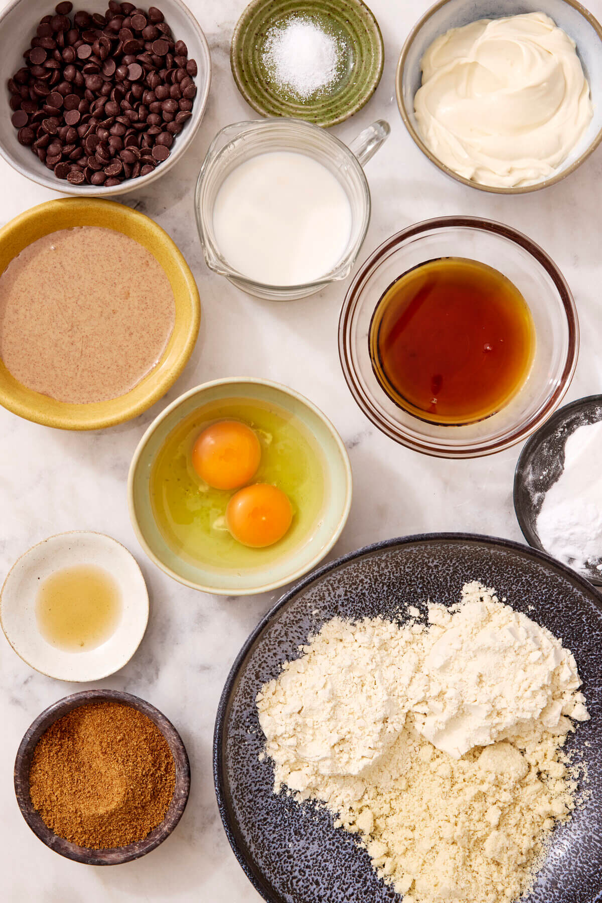 Ingredients for Chocolate Chip Protein Muffins