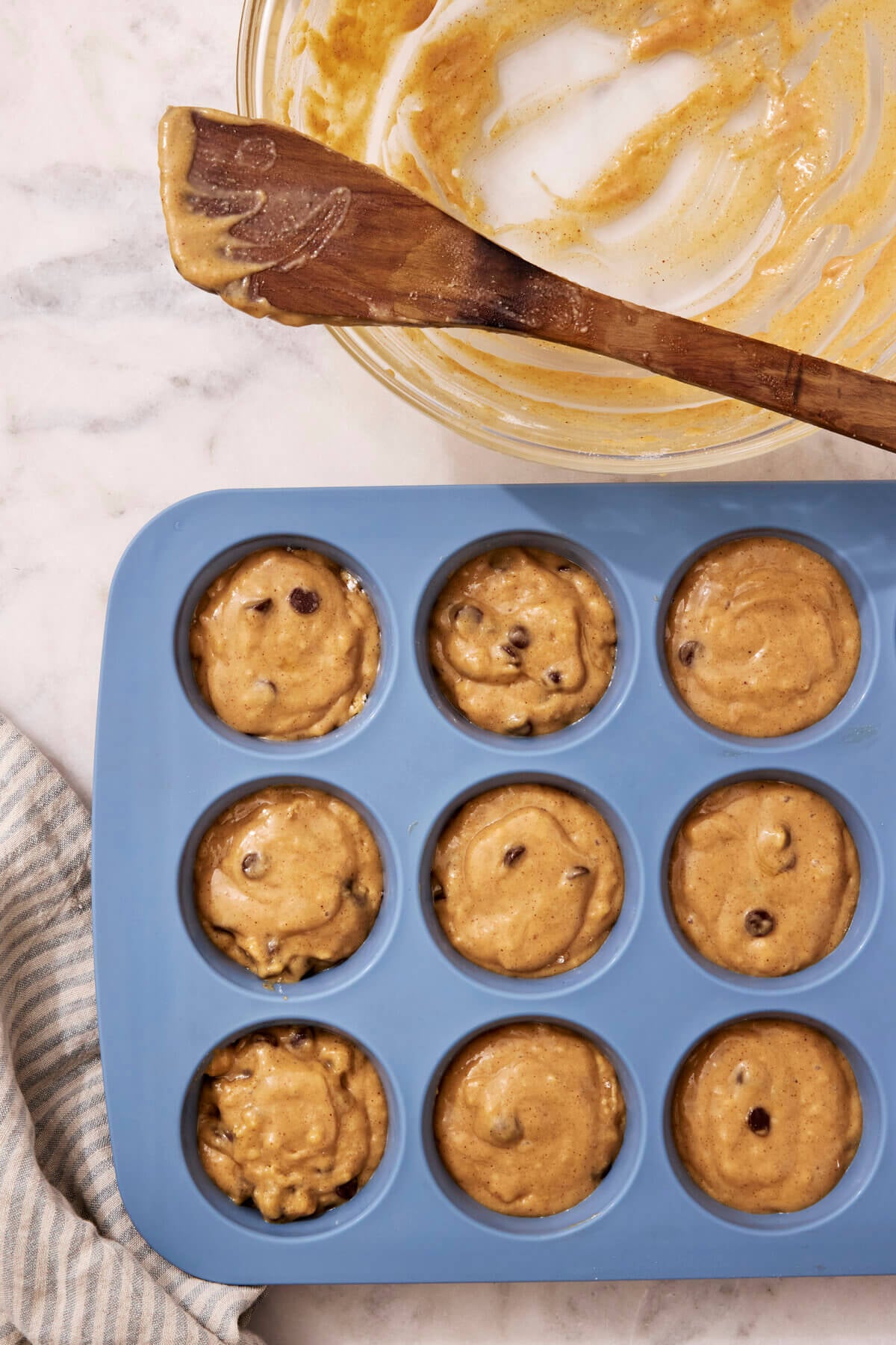 How to Make Chocolate Chip Protein Muffins Step 4