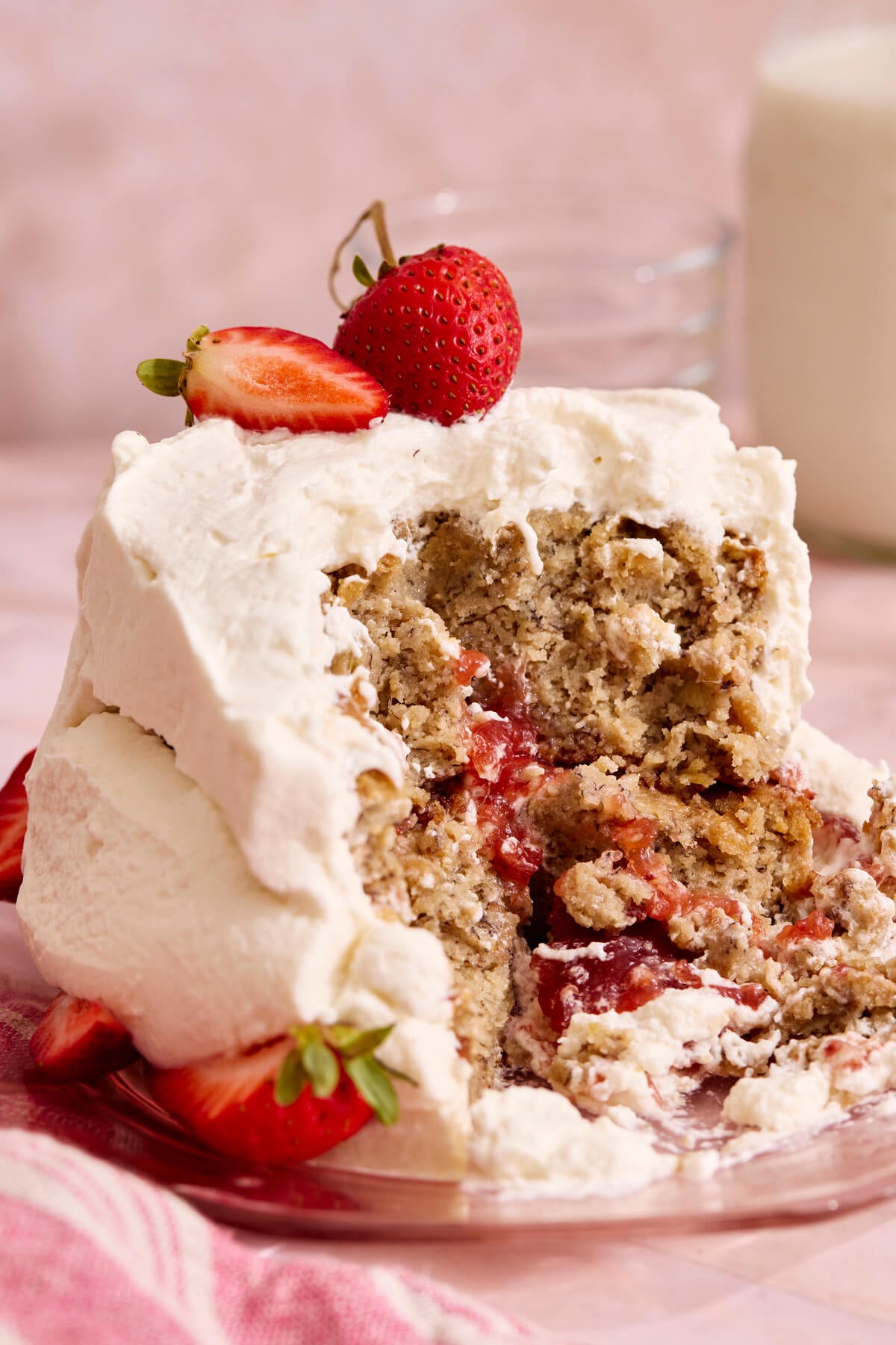 Strawberries and Cream Smash Cake - Olivia Adriance